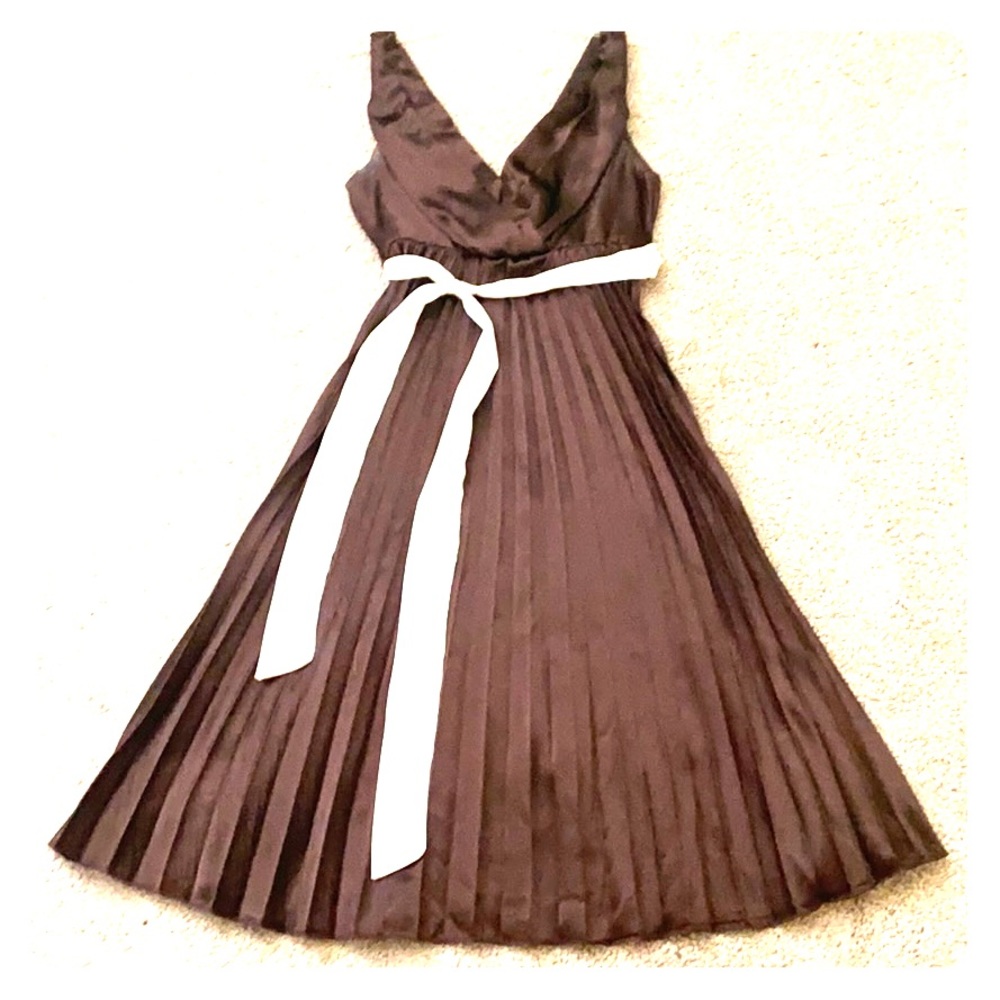 Silk Brown Cocktail Dress